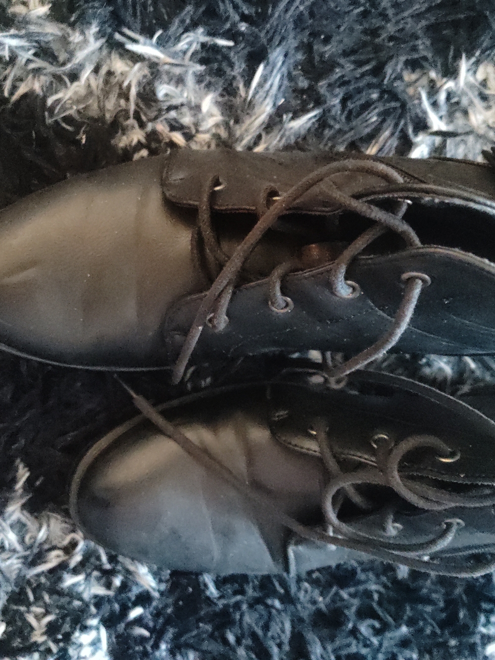 Women Black Lace-Up Dress Shoes